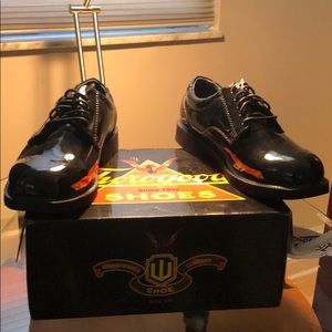 NEW Patent Leather Black Oxford 6.5 EEE EU 39.5 W